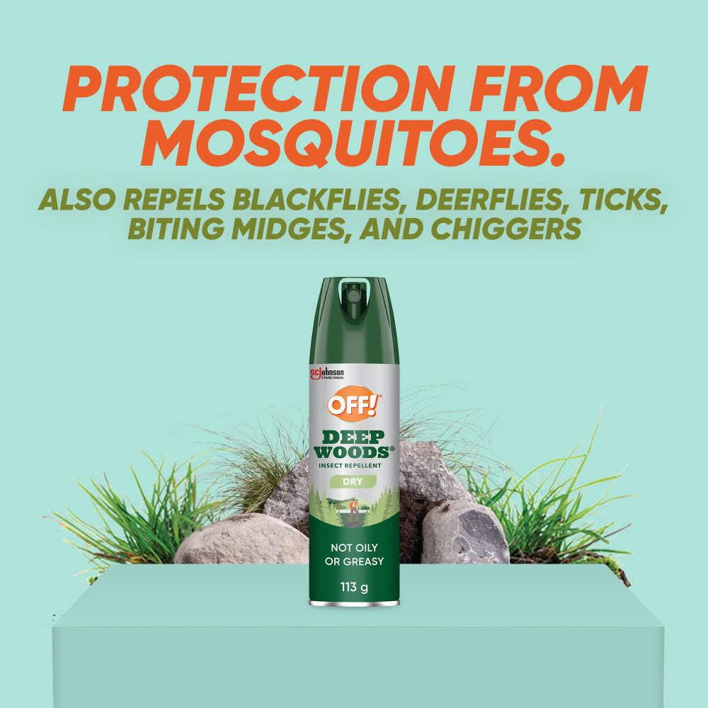 OFF! Aérosol chasse-moustiques Régions sauvages avec formule en poudre 113 g