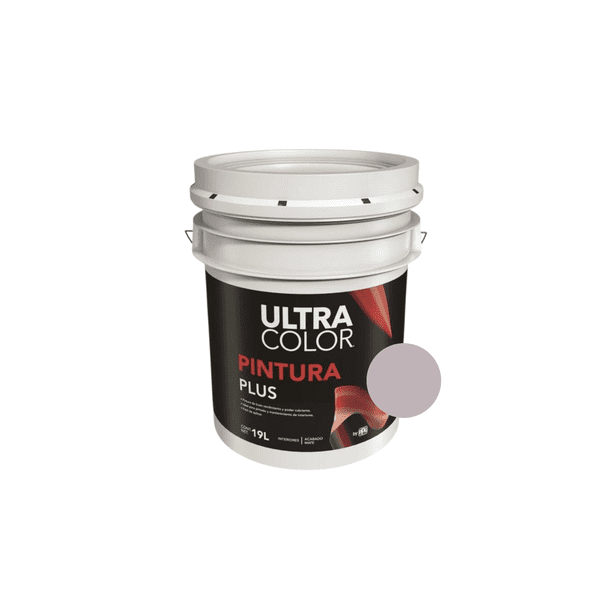 Cubeta De Pintura Vinilica Acrilica Lavable 19 Litros - Color Morado Claro