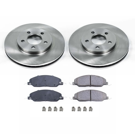 Ultimate Brakes Front Ceramic Brake Pad and Rotor Kit with Hardware WM80119
