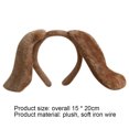 thumbnail image 3 of Diademas Diademas con orejas de animales de peluche, aro de pelo bonito ajustable, regalos para niños y adultos para mujeres, 3 of 7