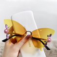 thumbnail image 5 of xiaxaixu Butterfly Shape Rhinestone Sunglasses Personalized Exaggerated Sunglasses UV400 Protection Polarized Sunglasses for Women, 5 of 5