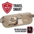 thumbnail image 6 of Peak Gear Hidden Travel Money Belt with RFID Blocking Liner (Black - Reg Size), 6 of 7