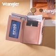thumbnail image 6 of Wrangler Small Wallet Minimalist Trifold Women's Wallets Card Cases, Dark Pink, 6 of 7