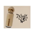 thumbnail image 1 of Fuzzy Little Cartoon Bat Halloween Rubber Stamp for Scrapbooking Crafting Stamping - Small 3/4 Inch, 1 of 7