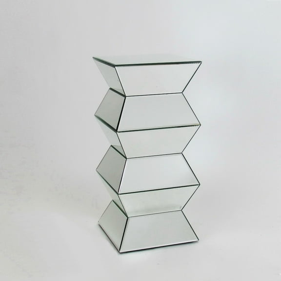 Waybon 12″X12″X26″ BEVELED MIRROR PEDESTAL