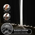 thumbnail image 6 of Deconovo Solid Blackout Curtains for Bedroom Back Tab Thermal Curtain Panels Set of 2, 42"x 63", Gray, 6 of 8
