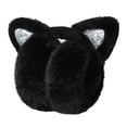 thumbnail image 1 of Bunblic Cache-Oreilles en Polyester Pliés Confortables pour Femmes pour Activités Extérieures Vélo Patinage Noir, 1 of 8