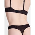 thumbnail image 3 of Joyspun Silky Mesh Women's Thong Panties, 3-Pack, Zebra/Leopard/Black Print, Size S, 3 of 5