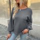 thumbnail image 2 of Tops Para Mujer Blusa Casual Elegante Camisas de Manga Larga Otoño Damas Moda Sin Espalda Suéter de Punto Hueco Odeerbi  ODB169207, 2 of 6