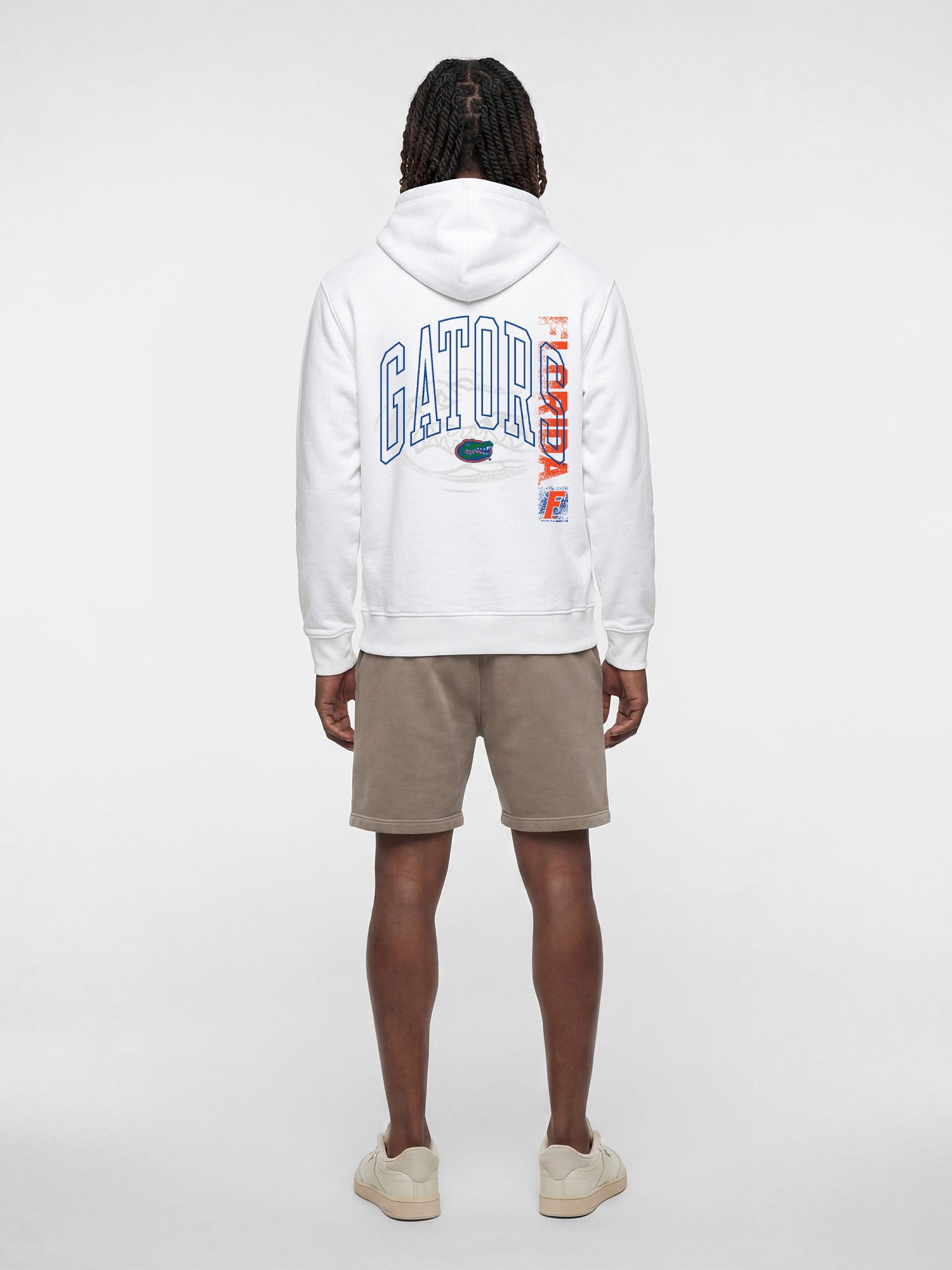 Florida Gators Reebok Mens White Hooded Sweatshirt