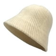 thumbnail image 6 of SikaFu Pure -Colored Wool Fisherman Hat Female Winter Hat Warm Anti -Wind Bucket Cap, 6 of 6