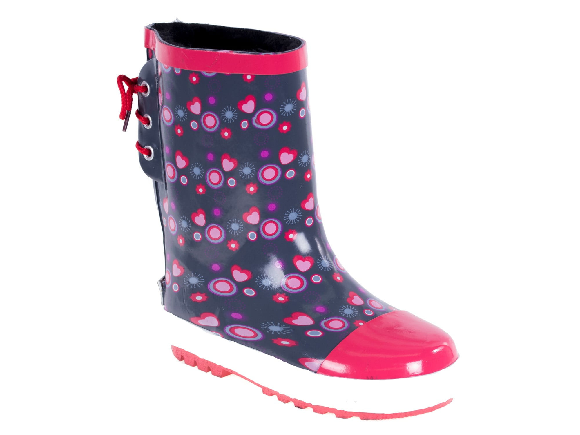 Forever Young Kids' Hearts Printed Tall Rain Boot - Walmart.com