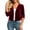 Wine, variant on Vivianyo HD Women's Velvet Cropped Open Front Shrug Cardigan, Ruched Three Quarter Sleeve Cover Up for Women, Outer Layer for Dinner Events and Evening Plans, Size S-3XL