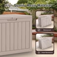 thumbnail image 3 of 45 Gallon Resin Deck Box, Lockable Patio Outdoor Storage Box for Furniture, Garden Tools and Tools Storage, Waterproof Outside Storage Boxes - Grey, 3 of 7