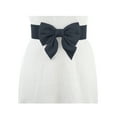 thumbnail image 4 of INSPIRE CHIC Women's 2Pcs Elastic Wide Belt Dress Bowknot Waistband Decoration Fashion Versatile Belts 27.6x2.3' Black+Navy Blue, 4 of 5