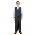 thumbnail image 4 of Boys Suit Tuxedo Set Solid 4pc Satin Notch Lapel-Classic Fit, 4 of 6