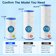 thumbnail image 6 of C900 Pool Filter Cartridges Compatible with Hayward C900, CX900RE, Heavy Duty 5oz Fabric for Superior Filtration & Durability, Replaces Pleatco PA90, Unicel C-8409, Filbur FC-1292, 6 of 9