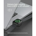 thumbnail image 3 of Belkin Portable USB-C Apple Watch Charger - MFi-Certified USB-C Charger for Apple Watch Series 9, Series 8, Series 7, Ultra, & More - Type C Charger Compatible w/MacBook, iPhone 16, & More - Black, 3 of 6