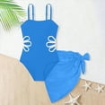 thumbnail image 6 of Gubotare Kids Swimsuits for Girls Girls Swimsuits One-Piece Bathing Suits Summer Kids Beach Swimwear Suits with Adjustable Strap Quick Dry Size 9-10 (Blue,9-10 Years), 6 of 7