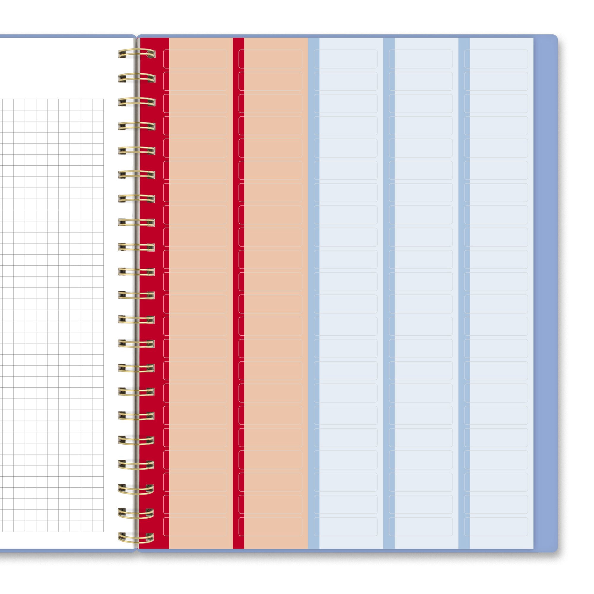 AT-A-GLANCE Harmony Academic 2026-2027 Weekly Monthly Planner Blue Aura Large 8