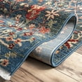 thumbnail image 3 of nuLOOM Dasilva Tribal Fringe Area Rug, 2' 6" x 6', Blue, 3 of 5
