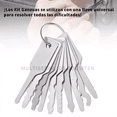 thumbnail image 4 of Kit Ganzuas Cerrajero Ganzuas Lishi Multipunto Candado 27pz plata, 4 of 5
