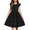 Black, variant on Arshiner Girl's Summer Dress Ruffle Sleeve Tiered Casual Party Dresses with Pockets