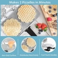 thumbnail image 3 of CucinaPro Pizzelle Maker- La Prensa Eléctrica Pulida para Panaderos Hace Dos Galletas de 5 Pulgadas a la Vez- Guía de Recetas Incluida- Elaboración de Waffles Italianos para Postres- Regalo para Ella, 3 of 5