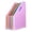 Pink, variant on Nnndbs A4 Clear Folder with Snap Button Closure, Transparent Document Envelope Waterproof File Wallet for Office School Home Supplies