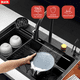 thumbnail image 4 of Fregadero de Cocina de Acero Inoxidable OKAERI con Accesorios Negro, 4 of 5