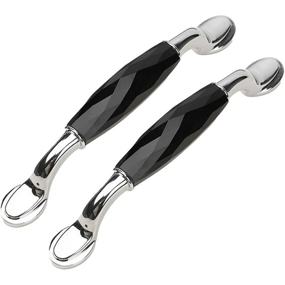 Gamvdout 2 Pieces Crystal Cupboard Handles Drawer knobs Furniture Handles and pulls Hardware Bedside Cabinet Knobs Bedside Wardrobe