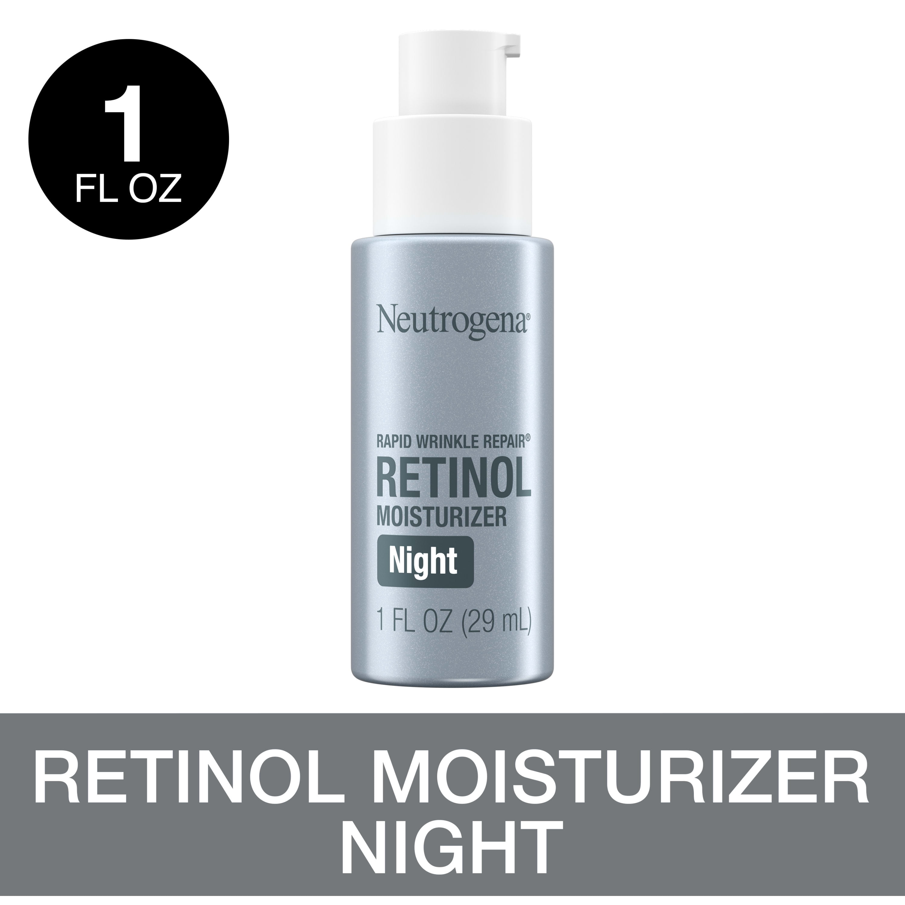 Neutrogena Rapid Wrinkle Repair, Moisturizer, Night Cream, 1 fl oz
