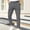 B02-Dark Gray, variant on Zysthvn Mens Pants Casual Straight Leg Cotton Linen Trousers for Men Winter Button with Pockets Solid Lightweight Pants, Black S