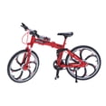 thumbnail image 1 of 17.5x10.5cm Creative Alloy Model 1:10 Mini Simulation Toy (Folding Mountain Bike Red), 1 of 7
