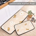 thumbnail image 6 of Cartoon Daisy Kitchen Rug Mats 2PCS Non Slip 47" x 20" + 28" x 20" Kitchen Carpet Floor Mat Hallway Rugs Anti Fatigue Doormat Home Decor, 6 of 7