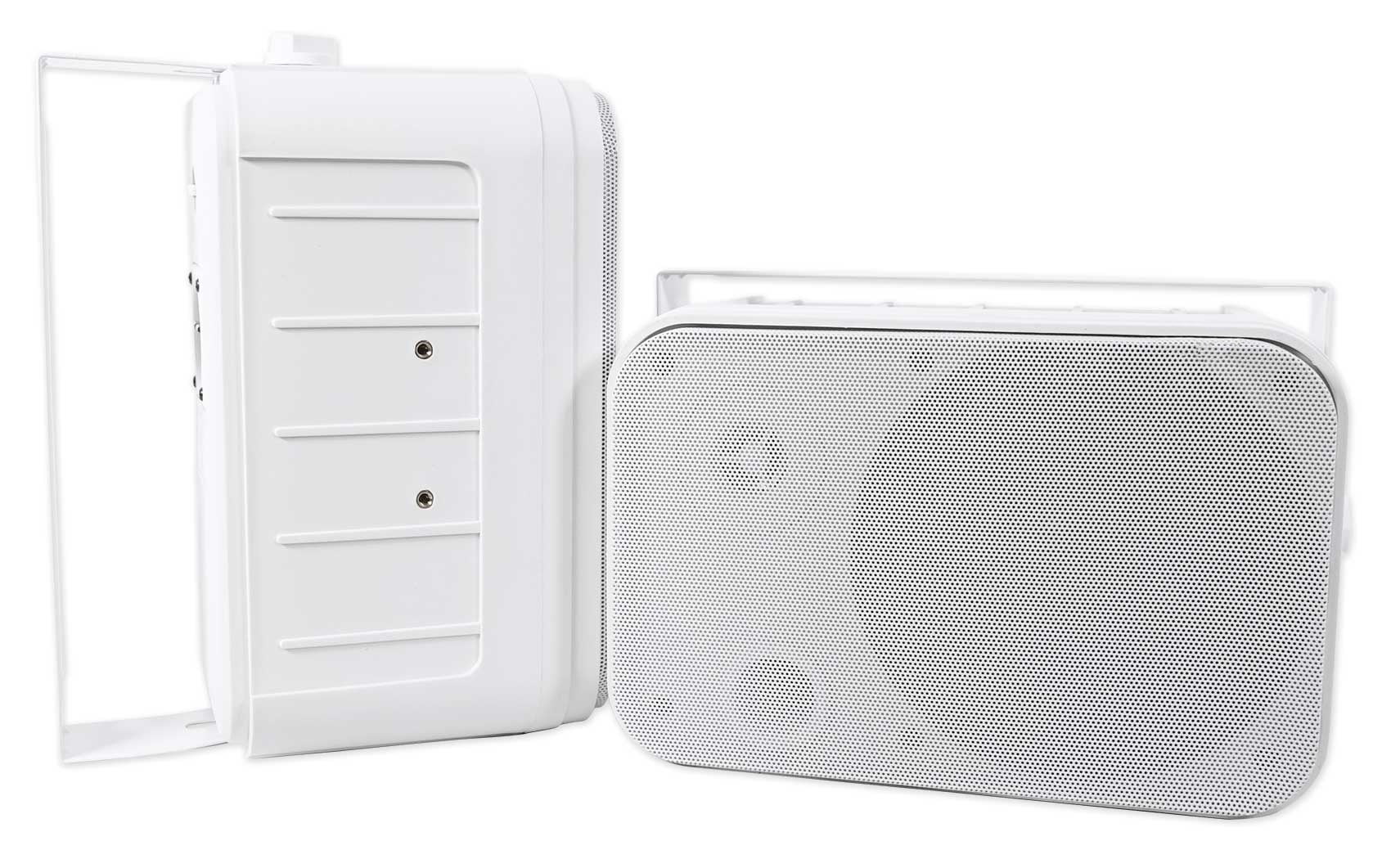 4) Rockville HP65S 6.5" 500w Outdoor Patio Backyard Speakers w/Waterproof Covers