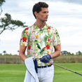 thumbnail image 3 of Polo Shirts for Men, Cute Painted Cute Parrot Bird Plant Soft Casual Mens Polo Shirts Short Sleeve Button Down Classic Mens Golf Polo Shirts, 3 of 7