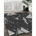 thumbnail image 2 of Ahgly Company Indoor Rectangle Patterned Charcoal Black Area Rugs, 7' x 9', 2 of 6