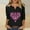 Black, variant on Abomasnow Breast Cancer Shirts for Women Casual 3/4 Sleeve V-Neck Tees Heart Pink Ribbon T-shirt Fashion Fall Breast Cancer Awareness Pullover Tops