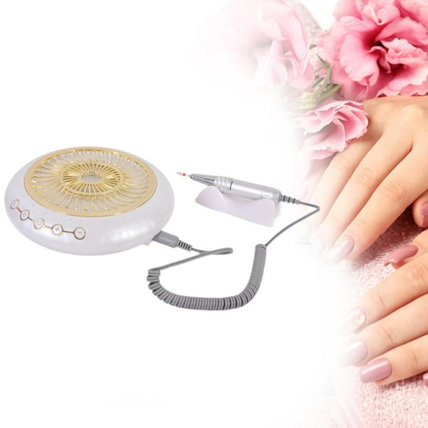 Máquina recolectora de polvo de uñas de 80 W, juego de bolígrafo para pulir uñas, potente succión, enfriamiento inferior, aspiradora para manicura, aspiradora para uñas