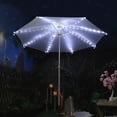 thumbnail image 1 of Patio Umbrella String Lights With Remote Control, 3.9Ft 104 LEDs, Battery Operated, Waterproof Wireless Lighting For Outdoor Backyard Garden Umbrella Decor Whi, 1 of 5