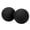 Black, variant on M Buder Peanut Massage Ball for Deep Tissue, Double Lacrosse Mobility Roller for Muscle Relief, Back Foot and Neck Therapy Tool, Silicone, Black