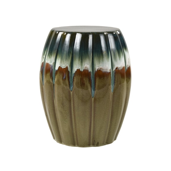 Elk Home Roker 18-inch High Accent Ceramic Stool in Brown