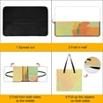 thumbnail image 4 of Marble Texture Waterproof Picnic Blanket with Foldable Zipper, Suitable for Outdoor Use, Suitable for Travel, Camping, Beaches, Parks, Grasslands, Picnic Blanket Accessories, 4 of 8