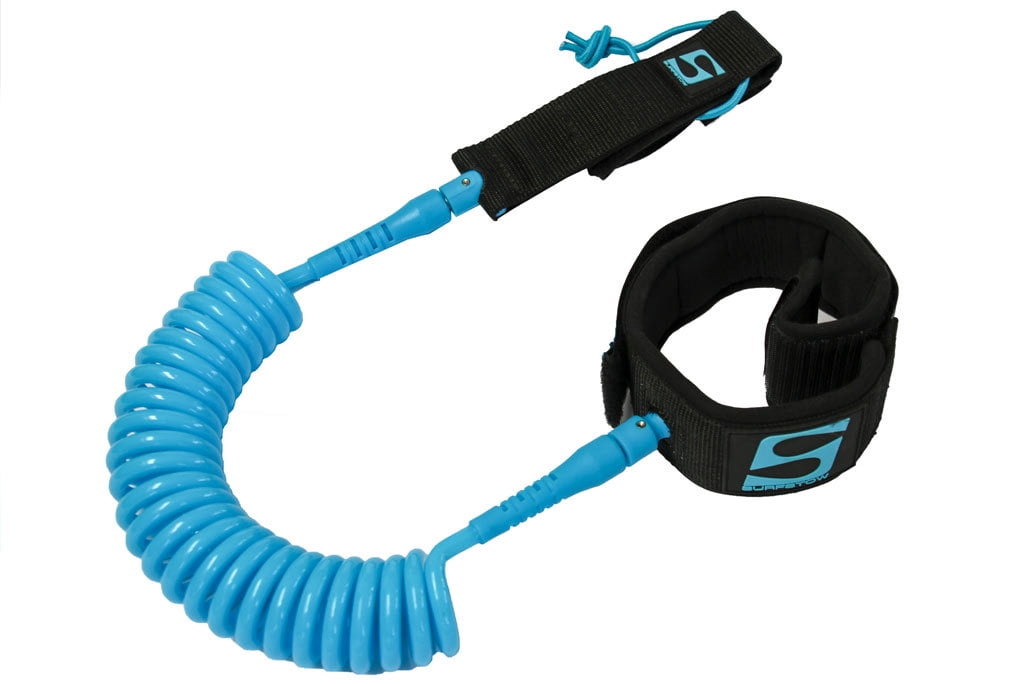 SUP Leashes, Calf Leash Coiled Seafoam 10'