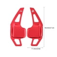 thumbnail image 2 of Paletas de cambio, 2 piezas de aleación de aluminio para volante de coche, paleta de cambio de volante, máxima comodidad, 2 of 9