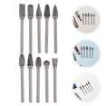 thumbnail image 2 of 10 fresas rotativas de carburo de tungsteno: brocas para amoladora de precisión, desbarbado de metal, tallado de madera, pulido., 2 of 8
