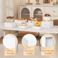 thumbnail image 4 of Lifewit Buffet Risers and Stands, Food Risers for Buffet Table, Catering Dessert Cake Stand for Party, Collectibles Jewelry Display Stand, White Cube Boxes Nesting Risers, 3 PCS (6", 7", 7.8''), 4 of 9