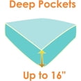 thumbnail image 4 of Microfiber Three Line Embroide Softest Piece Bed Sheet Set Wrinkle and Fade Queen, 4 of 7