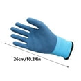 thumbnail image 2 of 1 Pair/2 Pair Work Gloves with Insulated Warm Liner for Snow Shoveling Double Latex Coated Anti Slip Grip Freezer Gloves, 2 of 7